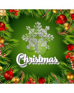 Christmas Ball Grass Present Computer Printed Photography Backdrop HXB-389