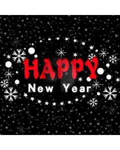 New Year Snowflake Star Sky Computer Printed Photography Backdrop HXB-420