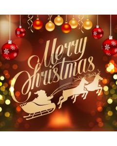 Christmas Fire Ball Tree Bubble Computer Printed Photography Backdrop HXB-429