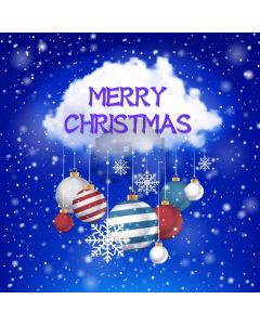Ball Snow Cloud Snowflake Computer Printed Photography Backdrop HXB-440