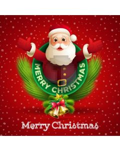 Christmas Santa Claus Small Bell Computer Printed Photography Backdrop HXB-447