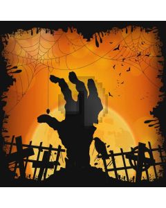 Hand Spiderweb Fence Moon Computer Printed Photography Backdrop HXB-462