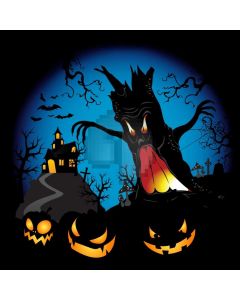 Tree Fire Lantern Tree Bat Computer Printed Photography Backdrop HXB-473
