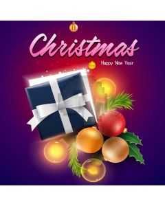 Presents Ball Leaves Computer Printed Photography Backdrop HXB-479