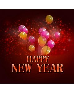 New Year Balloon Spot Computer Printed Photography Backdrop HXB-480