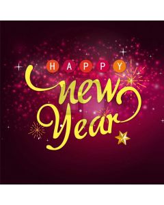 New Year Firework Star Computer Printed Photography Backdrop HXB-482
