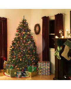 Tree Curtain Present Sock Computer Printed Photography Backdrop HXB-518