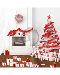 Tree Present Book Table Flower Circle Computer Printed Photography Backdrop HXB-526