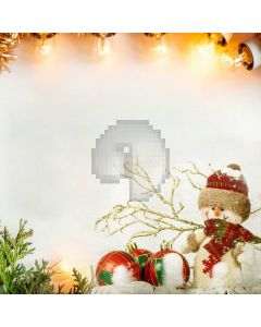 Snowman Ball Plant Bulb Computer Printed Photography Backdrop HXB-553