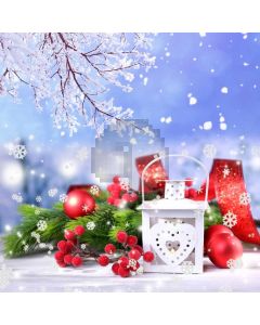 Tree Plant Ball Snow Computer Printed Photography Backdrop HXB-562
