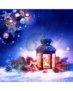 Star Candle Snow Light Computer Printed Photography Backdrop HXB-582