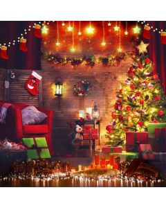 Tree Light Candle Sofa Sock Computer Printed Photography Backdrop HXB-591