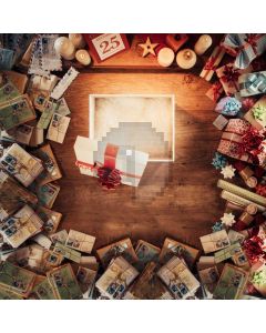 Present Candle Wood Computer Printed Photography Backdrop HXB-613