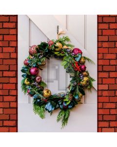 Plant Circle Brick Wall Door Computer Printed Photography Backdrop HXB-619