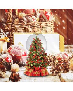 Tree Basket Present Ball Computer Printed Photography Backdrop HXB-624