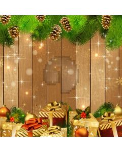 Wood Wall Present Plant Computer Printed Photography Backdrop HXB-647