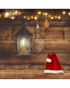 Christmas Wood Light Hat Computer Printed Photography Backdrop HXB-684