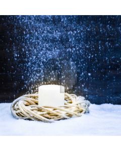 Falling Candle Snow Computer Printed Photography Backdrop HXB-694