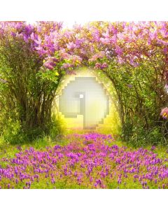 Flower Tree Sunshine Computer Printed Photography Backdrop HXB-717