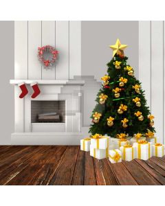 Tree Present Floor Flower Circle Computer Printed Photography Backdrop HXB-733
