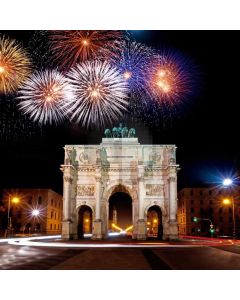 Arch Firework Night Light Computer Printed Photography Backdrop HXB-741