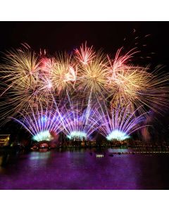 Firework Light River Computer Printed Photography Backdrop HXB-744