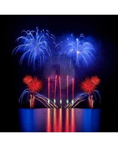Firework Light Night Computer Printed Photography Backdrop HXB-782