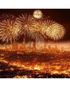 Firework Building Light Computer Printed Photography Backdrop HXB-785