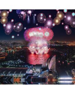 Firework Road Light Building Computer Printed Photography Backdrop HXB-793