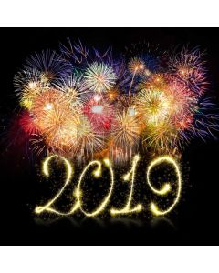 Firework Colour New Year Computer Printed Photography Backdrop HXB-812