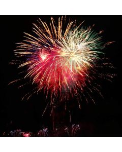 Firework Sky Black Computer Printed Photography Backdrop HXB-816