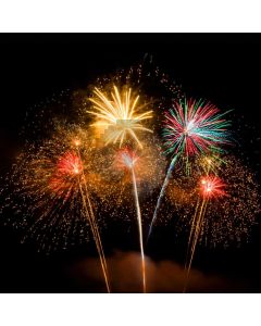 Firework Light Spot Sky Computer Printed Photography Backdrop HXB-817