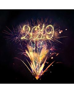 Firework New Year Happiness Computer Printed Photography Backdrop HXB-819