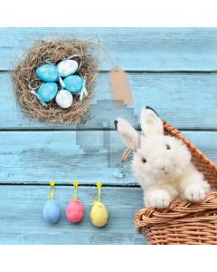 Rabbit Wood Computer Printed Photography Backdrop HXB-860