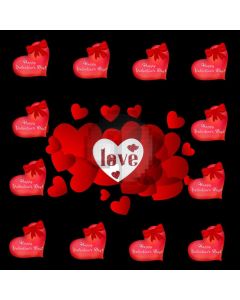 Heart Love Computer Printed Photography Backdrop HXB-877