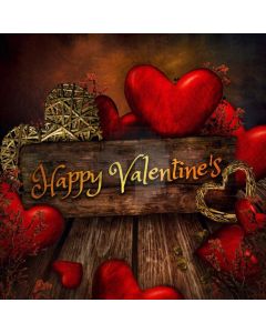 Heart Wood Computer Printed Photography Backdrop HXB-879