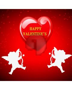 Heart Red Character Computer Printed Photography Backdrop HXB-889