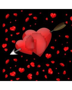 Heart Computer Printed Photography Backdrop HXB-897