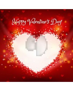 Heart Red Light Computer Printed Photography Backdrop HXB-899