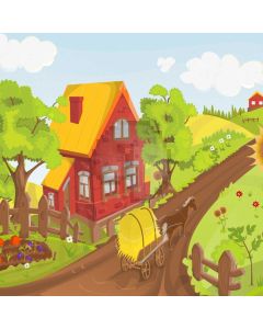 House Tree Road Computer Printed Photography Backdrop HXB-910