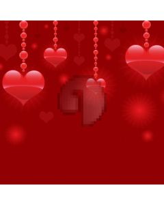 Red Heart Computer Printed Photography Backdrop HXB-950