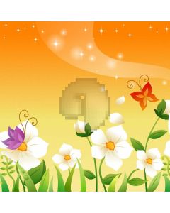 Flower Butterfly Star Computer Printed Photography Backdrop HXB-953