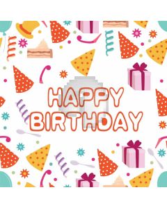 Birthday Present Hat Computer Printed Photography Backdrop HXB-960