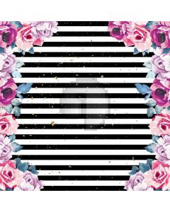 Flower Stripe Computer Printed Photography Backdrop HXB-976
