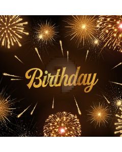 Birthday Firework Computer Printed Photography Backdrop HXB-981