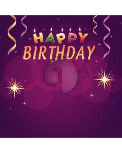 Birthday Candle Ribbon Computer Printed Photography Backdrop HXB-982
