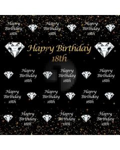Birthday Diamond Computer Printed Photography Backdrop HXB-983