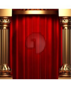 Stage pillars and curtain Computer Printed Photography Backdrop HY-C-2398SS