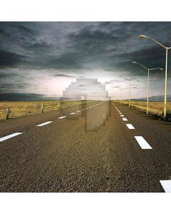 Highway In Cloudy Weather Computer Printed Photography Backdrop HY-CM-0093