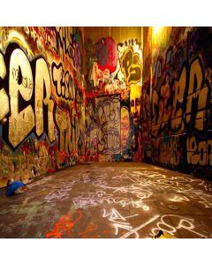 Corner With Doodled Walls Computer Printed Photography Backdrop HY-CM-0283
